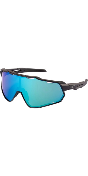 2026 O'Neill Mens Sunglasses 9040 ONS-9040-2.0-104-BLU - Matte Black / Blue Mirror Lens